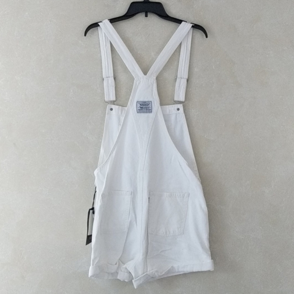 LEVI'S Vintage Denim Shortalls Short Overalls - Picture 3 of 7
